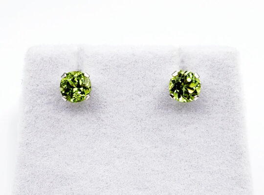 Peridot-Stud-Earring