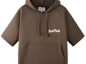 Posted up T-shirt hoodie (Brown)