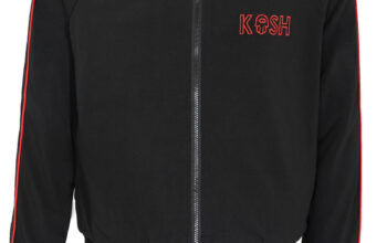 Kash pipe track jacket (Black)