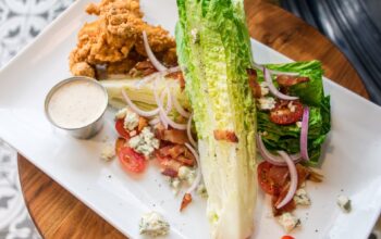 House salad with tenders