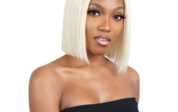 Blonde straight 13*4 transparent Bob wig