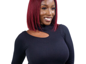 Cherry 13*4 transparent lace front Bob wig