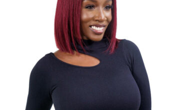 Cherry 13*4 transparent lace front Bob wig