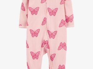 Baby Butterfly 2-way zip thermal sleep & play pajamas