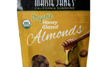 Honey glazed almonds made W/ Organic almonds