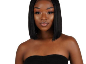 Straight 4*4 transparent closure Bob wig