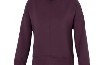 Women’s oversized scuba silouette pullover