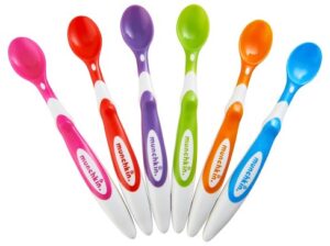 Soft top infant spoons 6packs