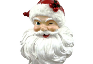 Resin santa wall decor