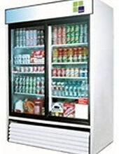 Turbo air 2 sliding glass door refrigerator