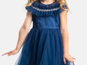 Viola dress blue tulle