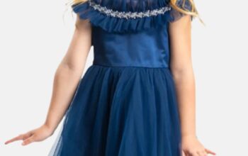 Viola dress blue tulle