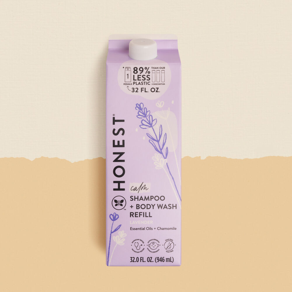 Shampoo body wash, carton refill, lavender