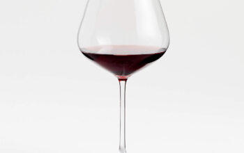 Large red wine glass