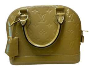 Louis Vuitton vernis Alma BB bag, green