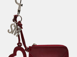 Amore bag charm wine patent