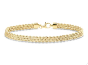 Solid Italian multi strand rope bracelet