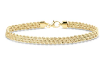 Solid Italian multi strand rope bracelet