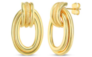 Reaura rope twist hoop earrings