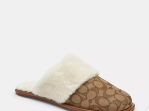 Zena slippers in signature in Jacquard