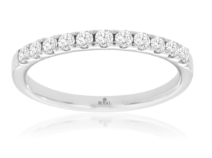 14k white Gold 0.50Cttw diamond wedding band