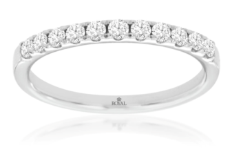 14k white Gold 0.50Cttw diamond wedding band