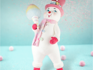 Cotton Candy Snowman