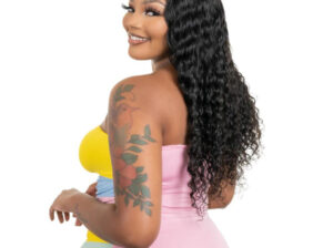 Deepwave 4*4 transparent closure wig