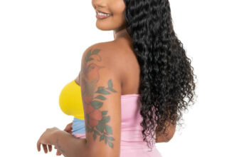 Deepwave 4*4 transparent closure wig