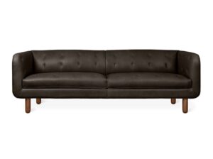 Beaconsfield sofa saddie black leather greyy