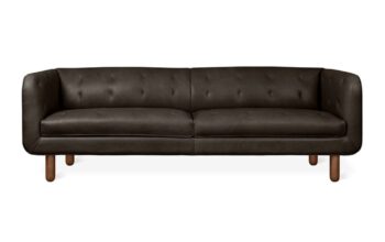 Beaconsfield sofa saddie black leather greyy