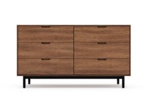 Munro 6 drawer dresser walnut