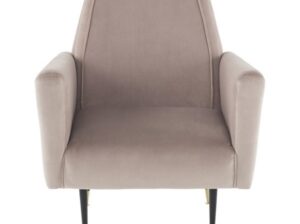 Victor occasional chair in blush velvet