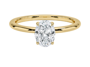 1.00ct.Tw. solitaire oval vut diamond ring