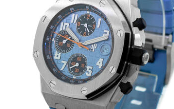 Royal oak offshore stainless steel blue