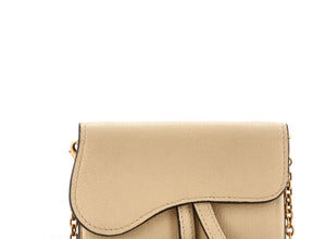 Christian Dior saddle Nano pouch leather.