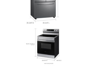 Fridge side by side + Stove + Microwave