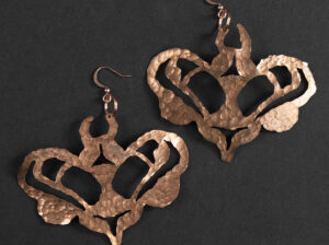 Frog hearts earrings