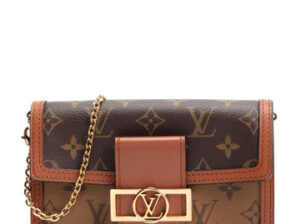 Louis Vuitton reverse monogram dauphin chain wallet