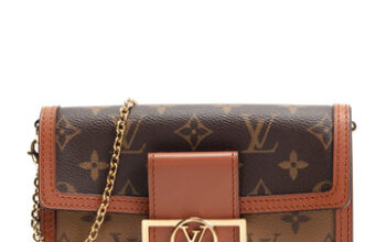 Louis Vuitton reverse monogram dauphin chain wallet