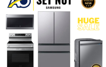 Samsung fridge+Stove+Dishwasher+Microwave