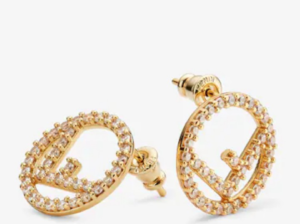 Fendi gold coloured earrings.