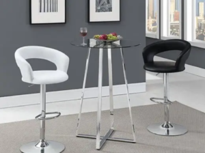 Contemporary round table -2 bar stools