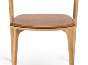 Cushioned Scandinavian dining chair