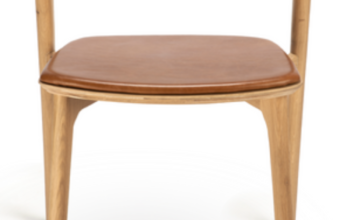 Cushioned Scandinavian dining chair