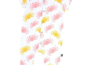 Pink crab romper