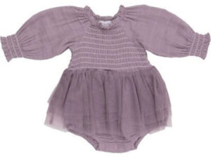 Dusty lavender L/S smoked tatu bubble