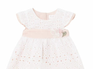 Baby girl peach lace dress