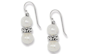 Contempo heart pearl french wire earrings