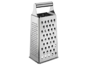 Stainless steel box grater tapered